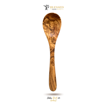 Blessed Olive Wood Kochlöffel & Risotto Löffel aus Olivenholz Kochbesteck